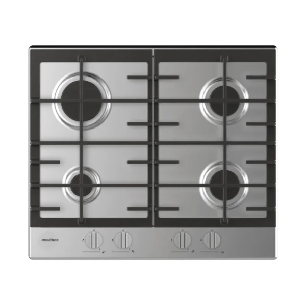Table de cuisson Rosières 04 Feux/Inox/Thermocouple/Allumage intégré/Grille en fonte