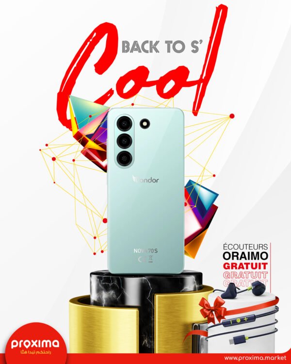 SMARTPHONE CONDOR NOVA 70S 4+128 + écoutuers oriamo gratuits