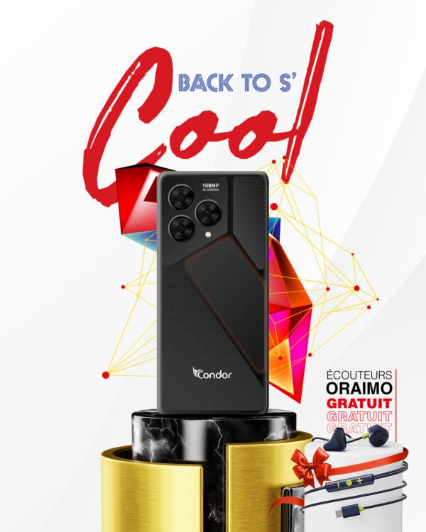Condor GT60 PRO 8GB/256GB + écouteurs oraimo gratuits