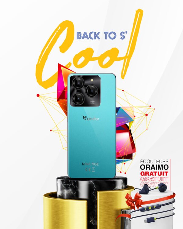 SMARTPHONE CONDOR NOVA 70SE + écouteurs oraimo gratuits