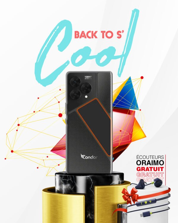 Condor GT60 PRO 256GB/12GB (12+12GB Extended RAM) + écouteurs oraimo gratuits