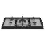 Table de cuisson encastrable Whirlpool 75 cm 5 Feux Gaz Noir Inox – Image 3