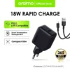 oraimo oraimo charger handphone cannon 18w ocw e5184e fast charging pd 2 0 full02 t42y3x2c Proxima Market
