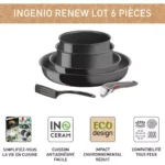 BATTERIE DE CUISINE TEFAL R 6P CERAMIQUE L2609602 – Image 3