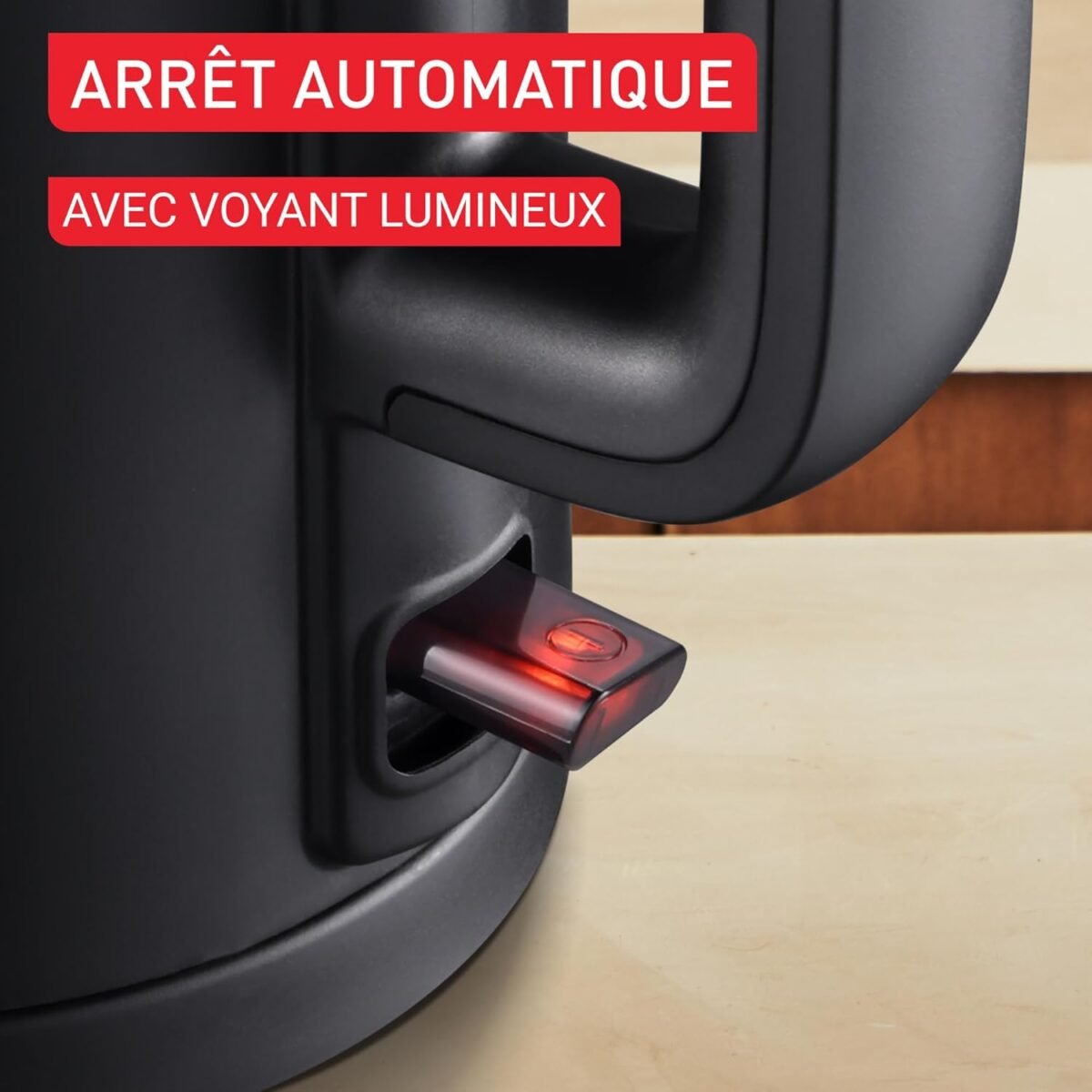 Bouilloire électrique TEFAL Thermo protect, Noir KO1408E0 – Image 3