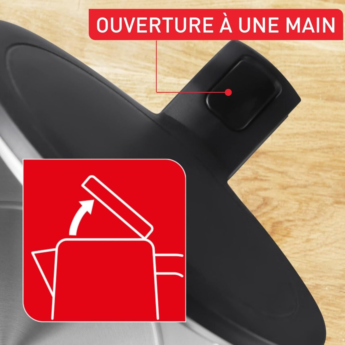 Bouilloire électrique TEFAL Thermo protect, Noir KO1408E0 – Image 4