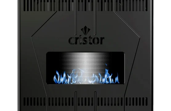 VOLCANO Radiateur A Gaz CRISTOR 14KW Détecteur CO Noir