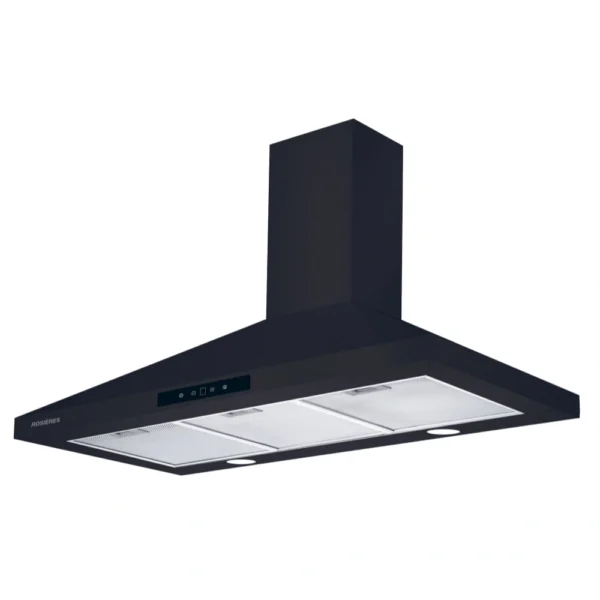Hotte pyramide ROSIERES 90 Noire Digital 3vitesses 2filtres aluminium