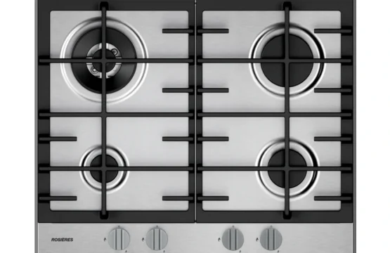Table de cuisson Rosières 4 Feux dont Wok Inox