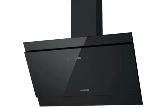 Hotte décorative Rosières 60 cm Black Glass Digitale 3 vitesses