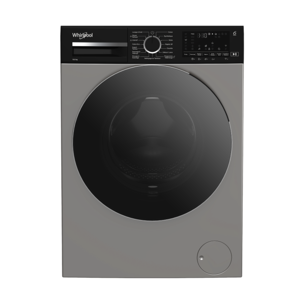 Machine a laver Whirlpool Grise smart 6th sense 10,5 Kg 1400 tr/min