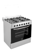 Cuisinière Cristor Magicia  5 feux Inox Noir 80cm – Image 2