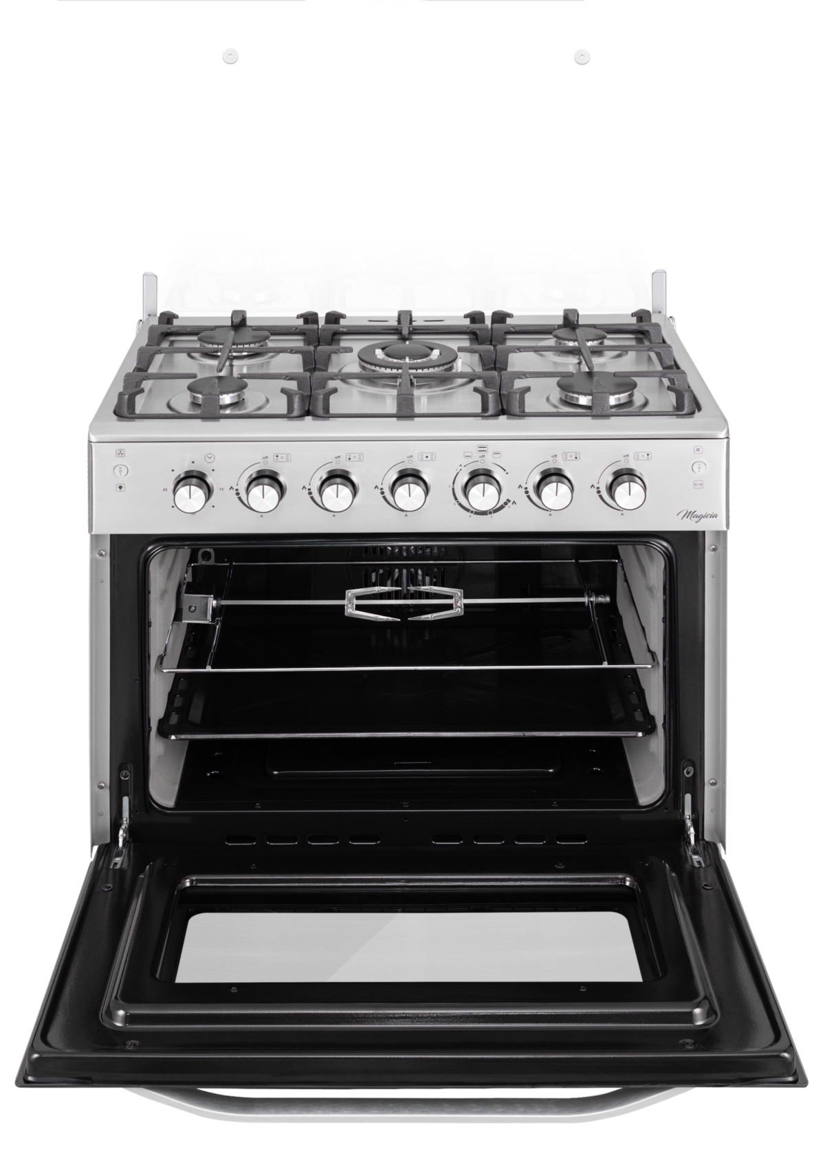 Cuisinière Cristor Magicia  5 feux Inox Noir 80cm – Image 4