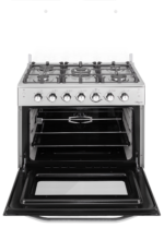 Cuisinière Cristor Magicia  5 feux Inox Noir 80cm – Image 4