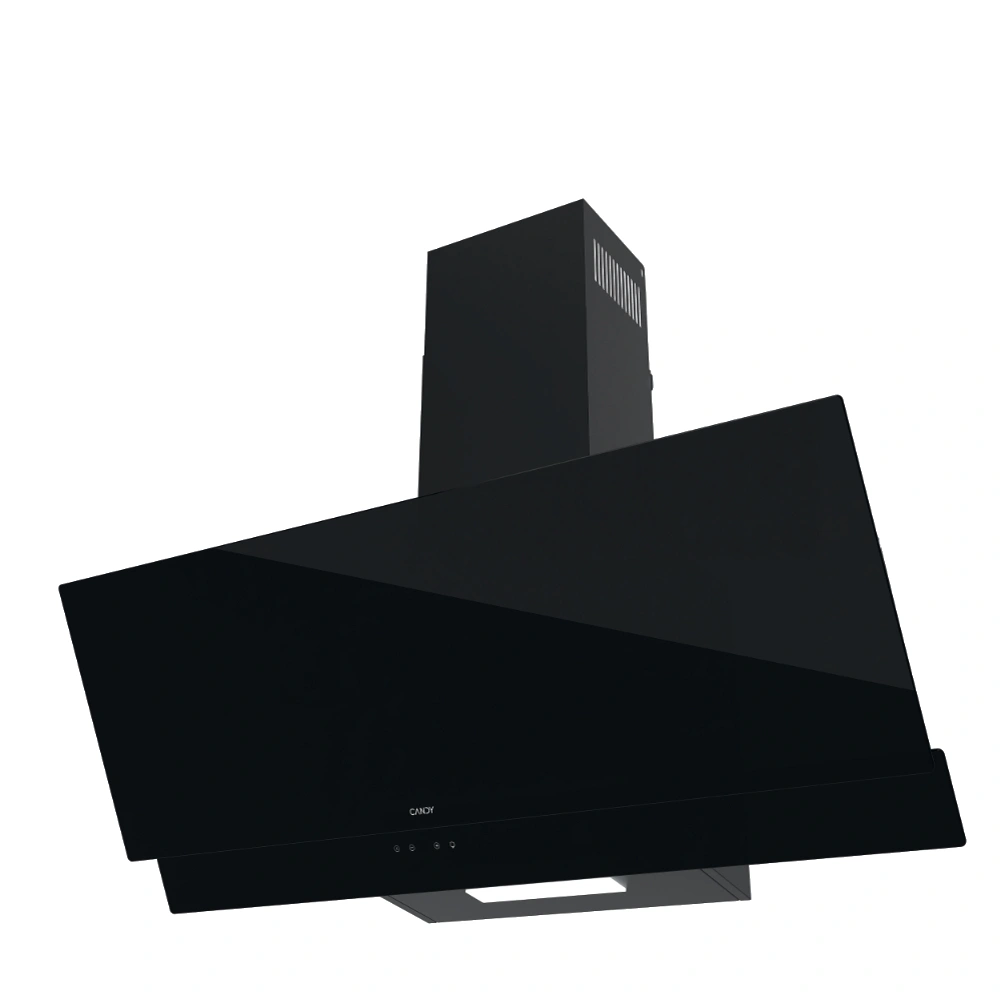 Hotte Décoratif CANDY 90Cm/Black glass/Digital/03 Vitesses/Eclairage 01 Spot large LED blanche/Commande tactile/01 Filtre en Aluminium lavable 4 Hotte Décoratif CANDY 90Cm/Black glass/Digital/03 Vitesses/Eclairage 01 Spot large LED blanche/Commande tactile/01 Filtre en Aluminium lavable – Image 3