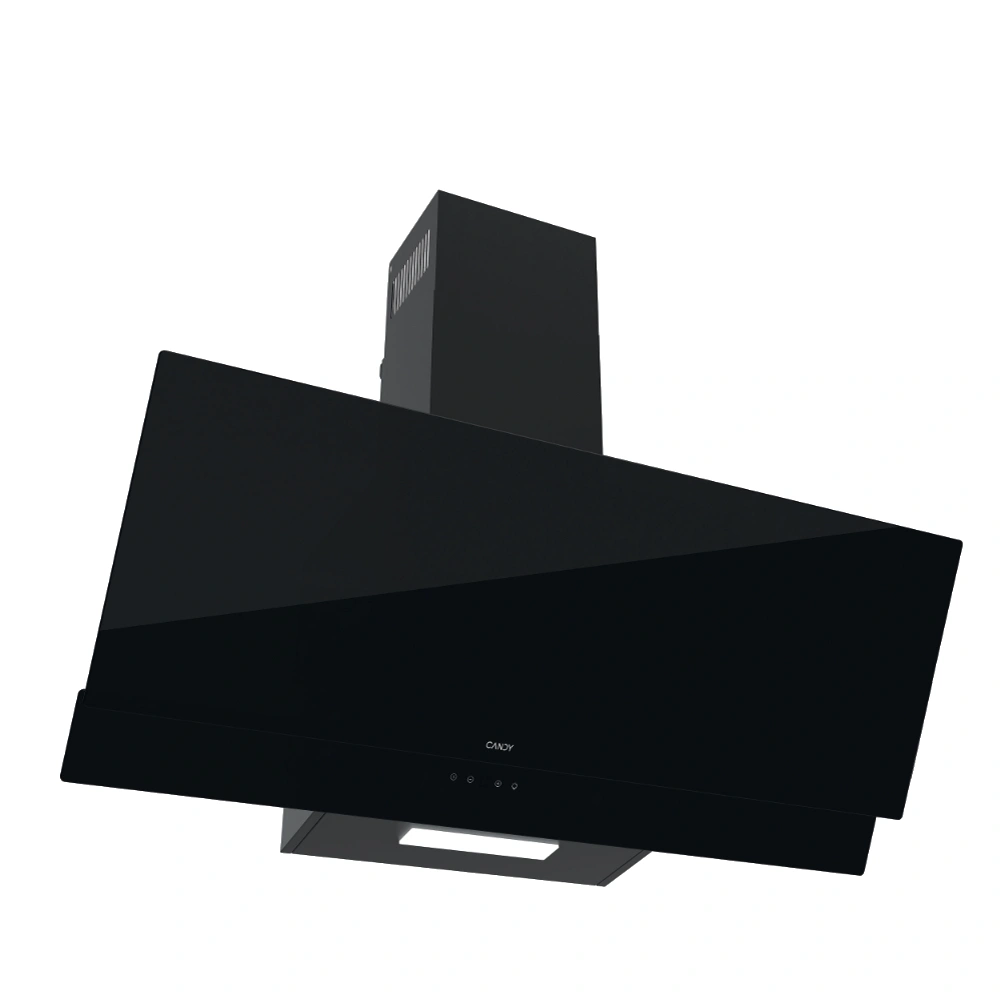 Hotte Décoratif CANDY 90Cm/Black glass/Digital/03 Vitesses/Eclairage 01 Spot large LED blanche/Commande tactile/01 Filtre en Aluminium lavable 3 Hotte Décoratif CANDY 90Cm/Black glass/Digital/03 Vitesses/Eclairage 01 Spot large LED blanche/Commande tactile/01 Filtre en Aluminium lavable – Image 2