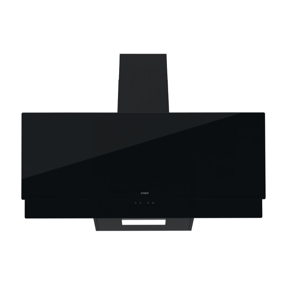 Hotte Décoratif CANDY 90Cm/Black glass/Digital/03 Vitesses/Eclairage 01 Spot large LED blanche/Commande tactile/01 Filtre en Aluminium lavable 2 Hotte Décoratif CANDY 90Cm/Black glass/Digital/03 Vitesses/Eclairage 01 Spot large LED blanche/Commande tactile/01 Filtre en Aluminium lavable