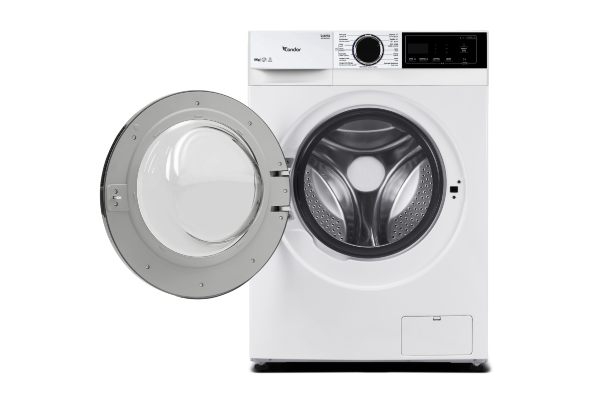 Machine à Laver CONDOR Frontal Lavia BLDC Inverter Blanc 6kg – Image 2