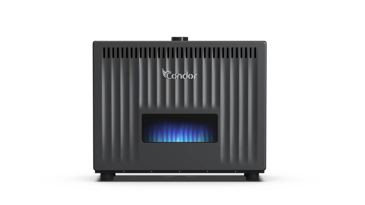 N69-12 1.126 Radiateur à Gaz Condor FAVEO Noir 12 KW – Image 1