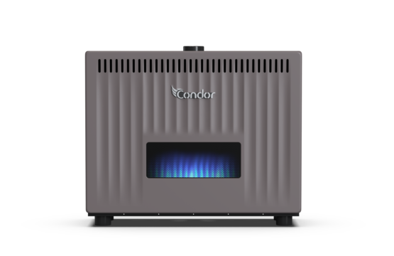 Radiateur à Gaz Condor FAVEO gris café 12kw