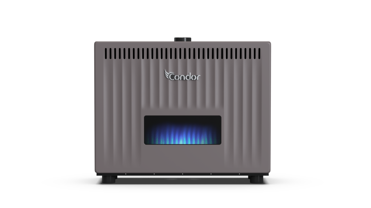Radiateur à Gaz Condor FAVEO gris café 12kw – Image 1