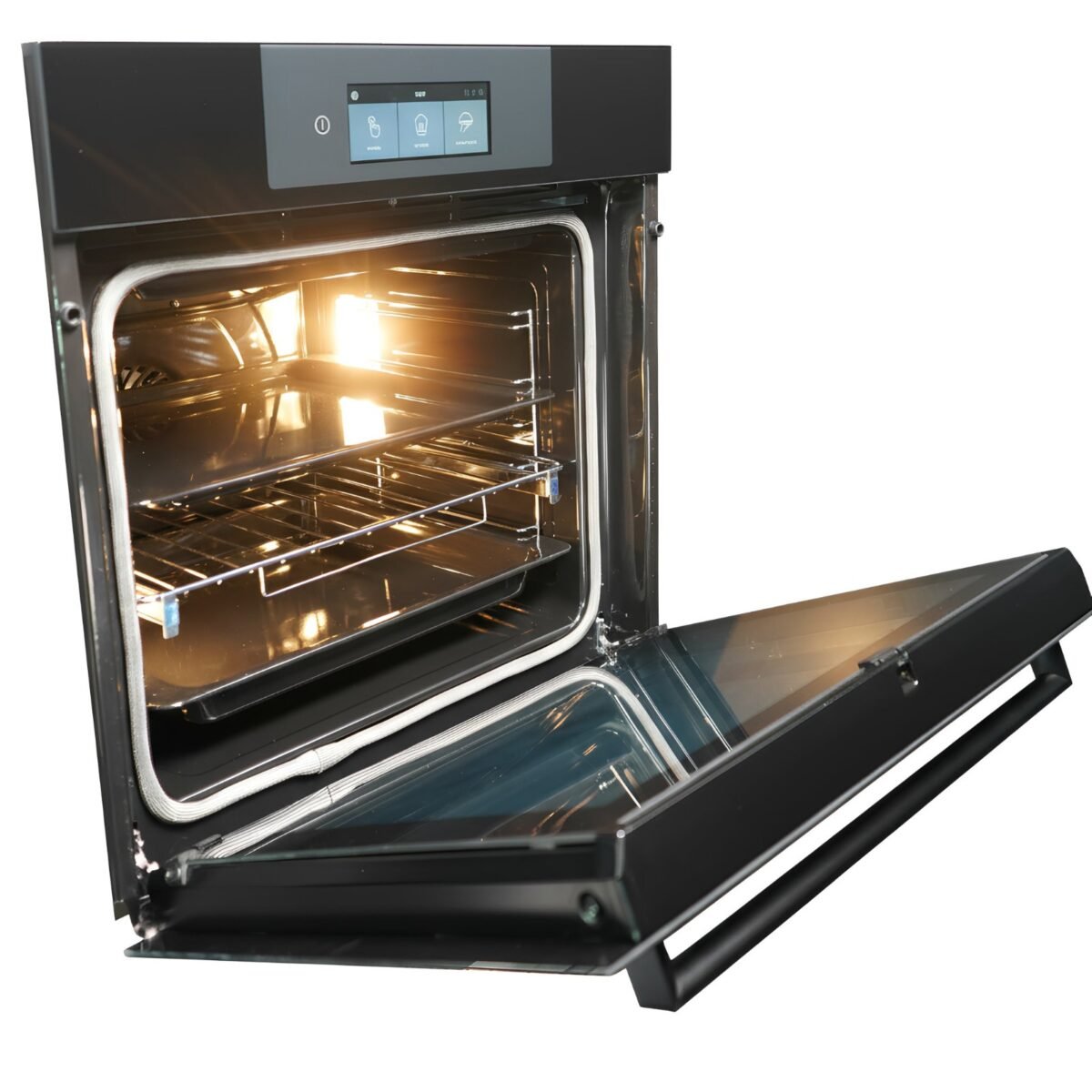 Four Encastrable Candy électrique-électrique Noir 70L TFT Rail télescopique Pyrolyse – Image 3