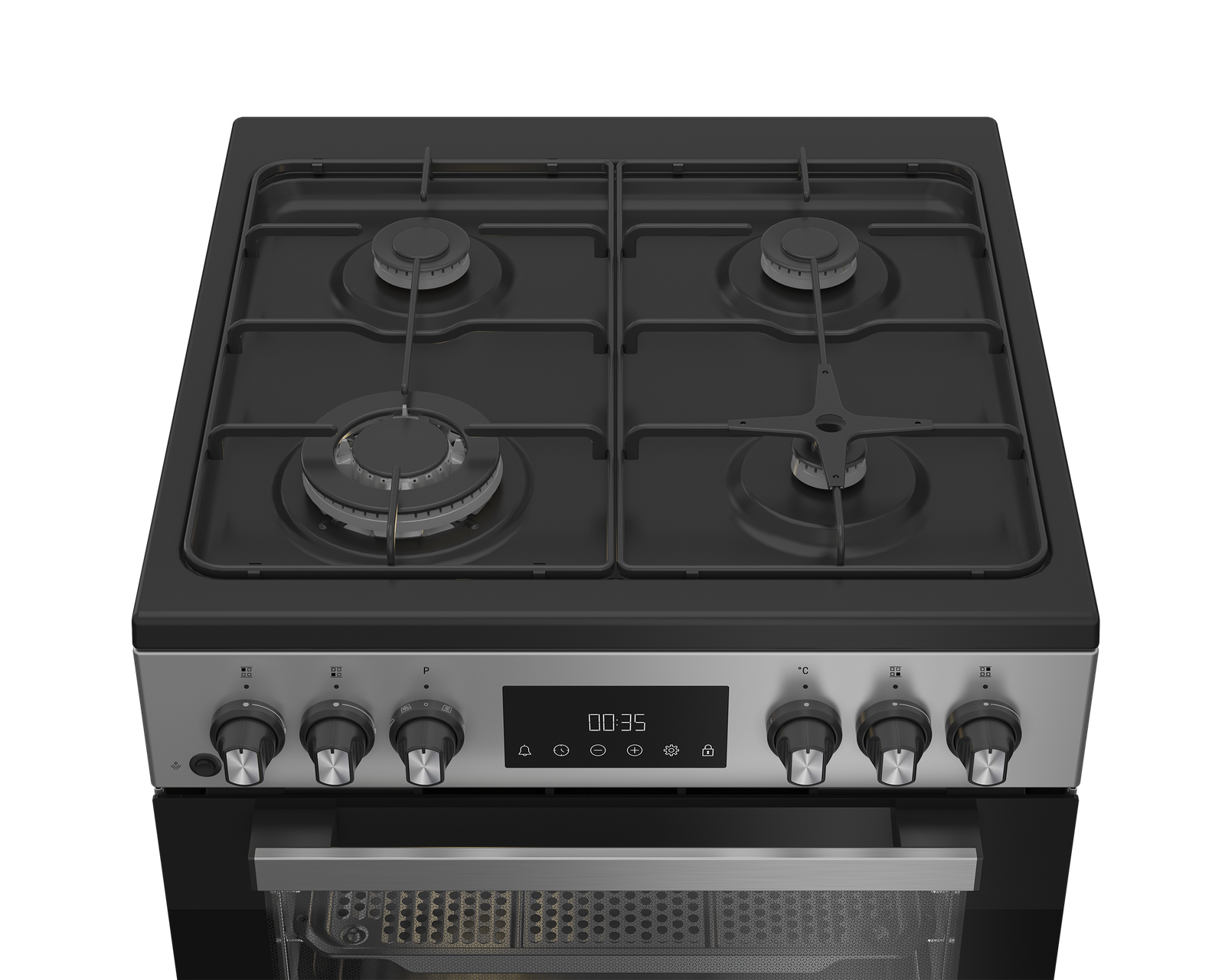 Cuisinière Whirlpool gaz électrique 8 fonctions Inox 60 cm 72 L 6 Cuisinière Whirlpool gaz électrique 8 fonctions Inox 60 cm 72 L – Image 5