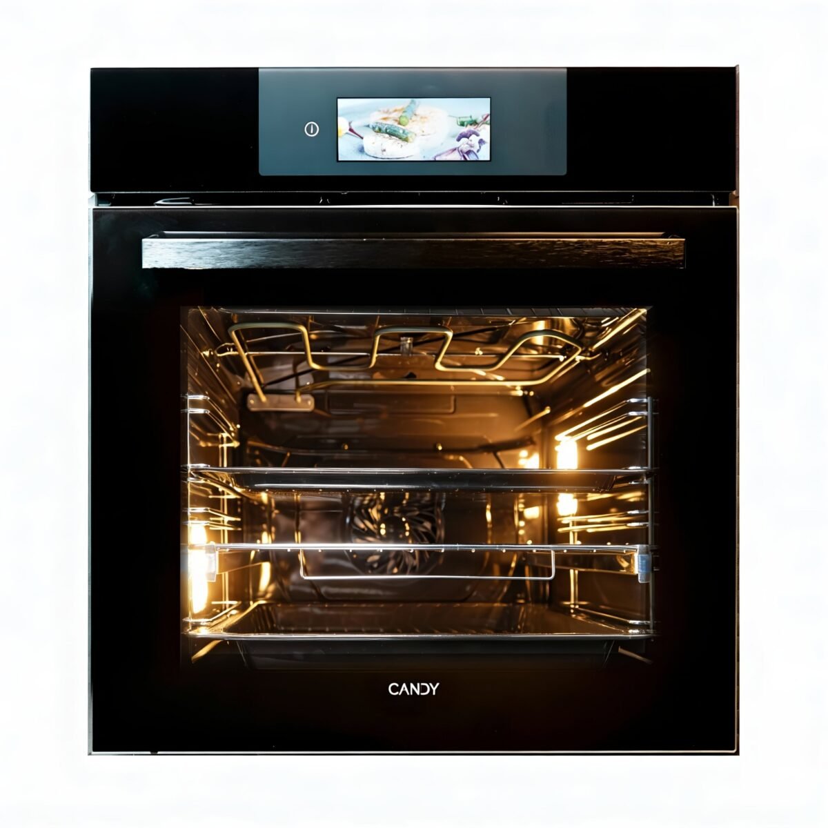 WhatsApp ImG Four Encastrable Candy électrique-électrique Noir 70L TFT Rail télescopique Pyrolyse – Image 1