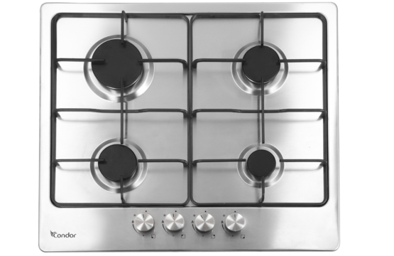 Table de Cuisson Encastrable Condor TERRA 4 Feux  Inox 60 cm