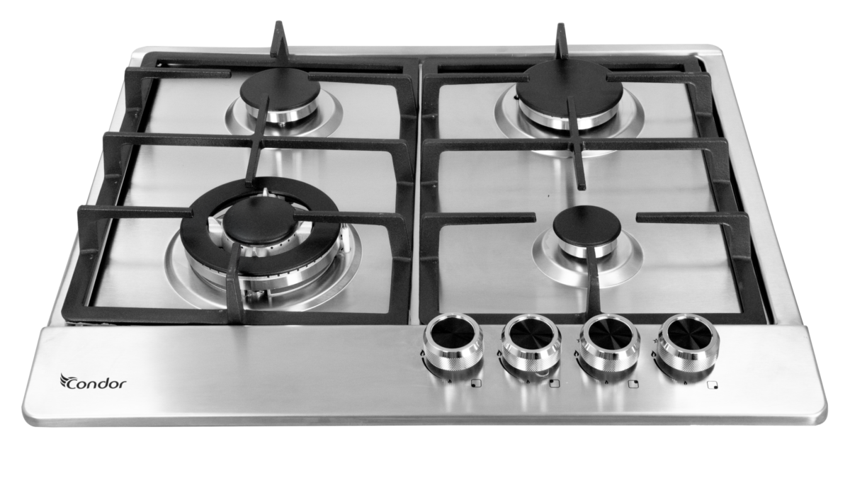 p1 (2) Condor Table de Cuisson Encastrable ASTRA 60 cm 4 Feux Inox CTE64WAS1X – Image 1