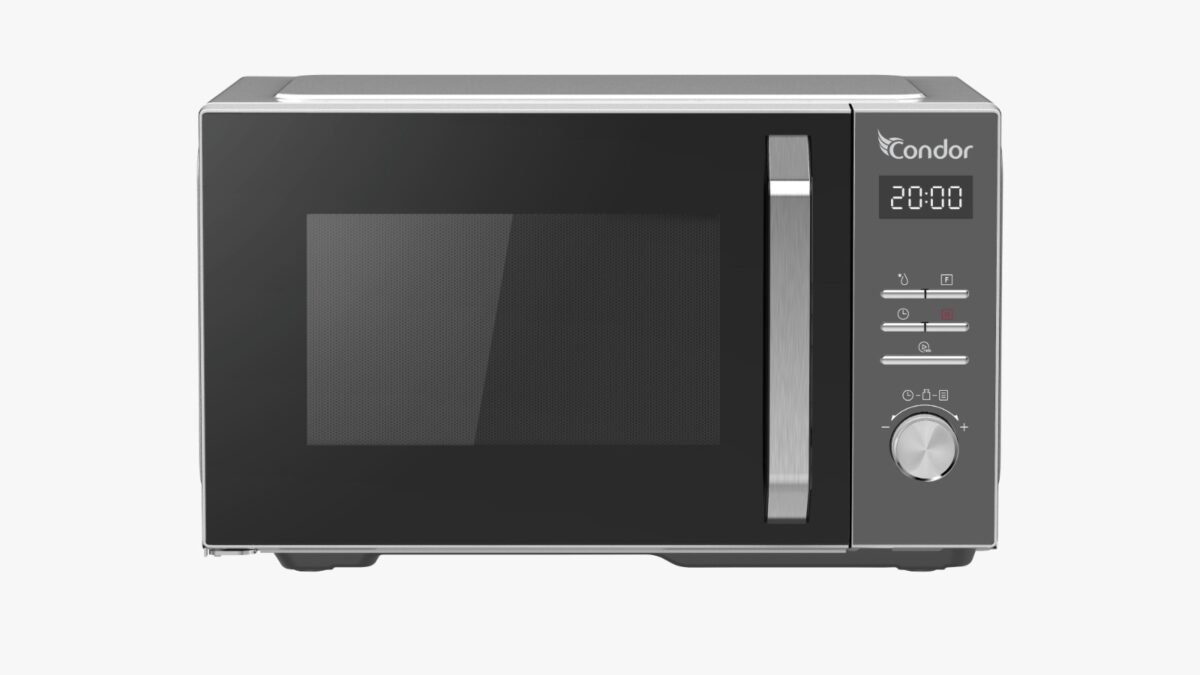 25 litres silver Micro-ondes Condor 25 L Power wave Grill Silver – Image 1