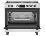 Cuisinière Mixte Whirlpool 5 Feux Gaz & Four Électrique Multifonction Inox 108 L  90 cm – Image 4
