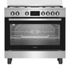 Cuisinière Mixte Whirlpool 5 Feux Gaz & Four Électrique Multifonction Inox 108 L 90 cm 1 cuisininiox Proxima Market
