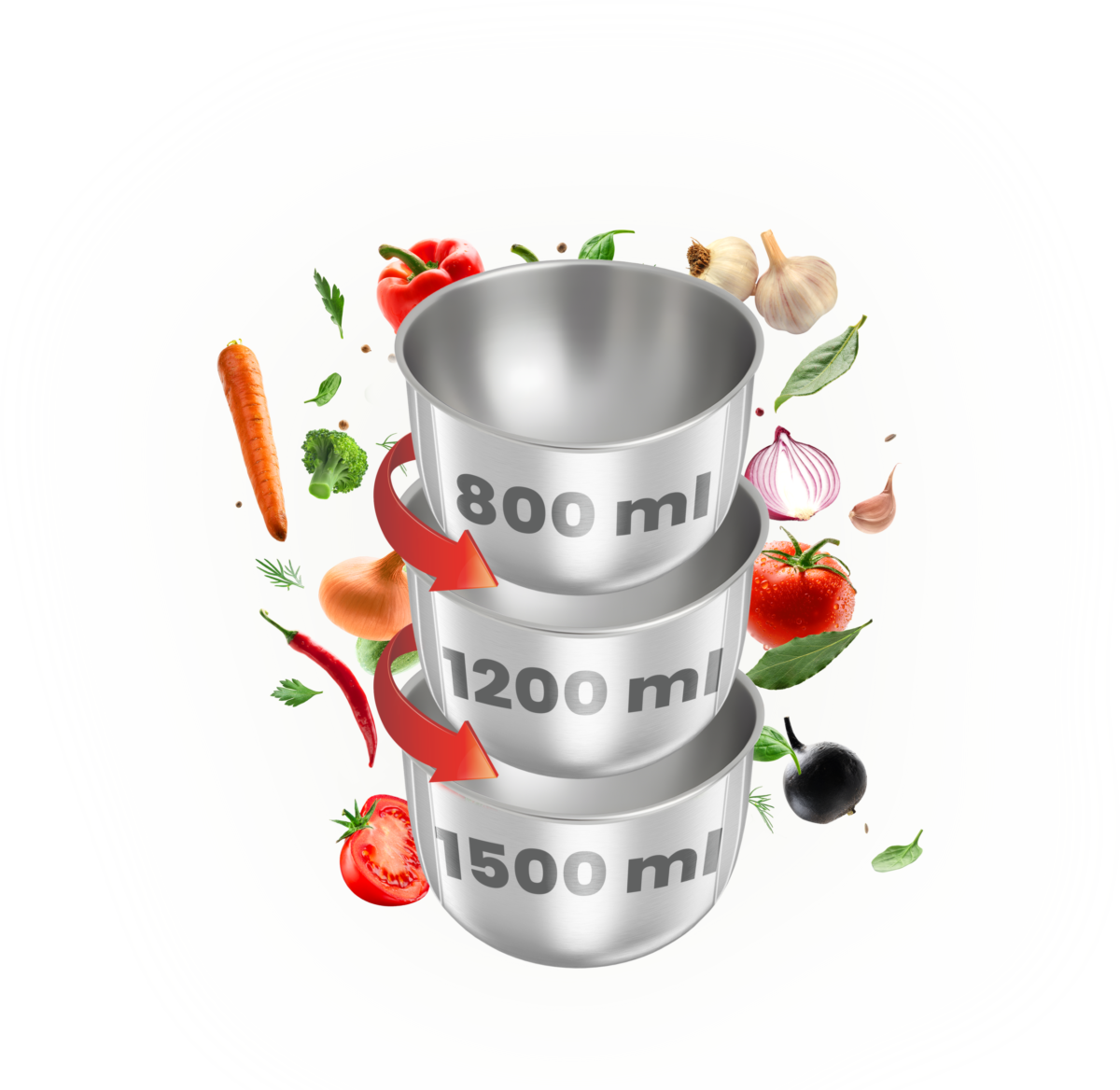 Hachoir NARDI 5en1 350 w Inox  Noir – Image 3