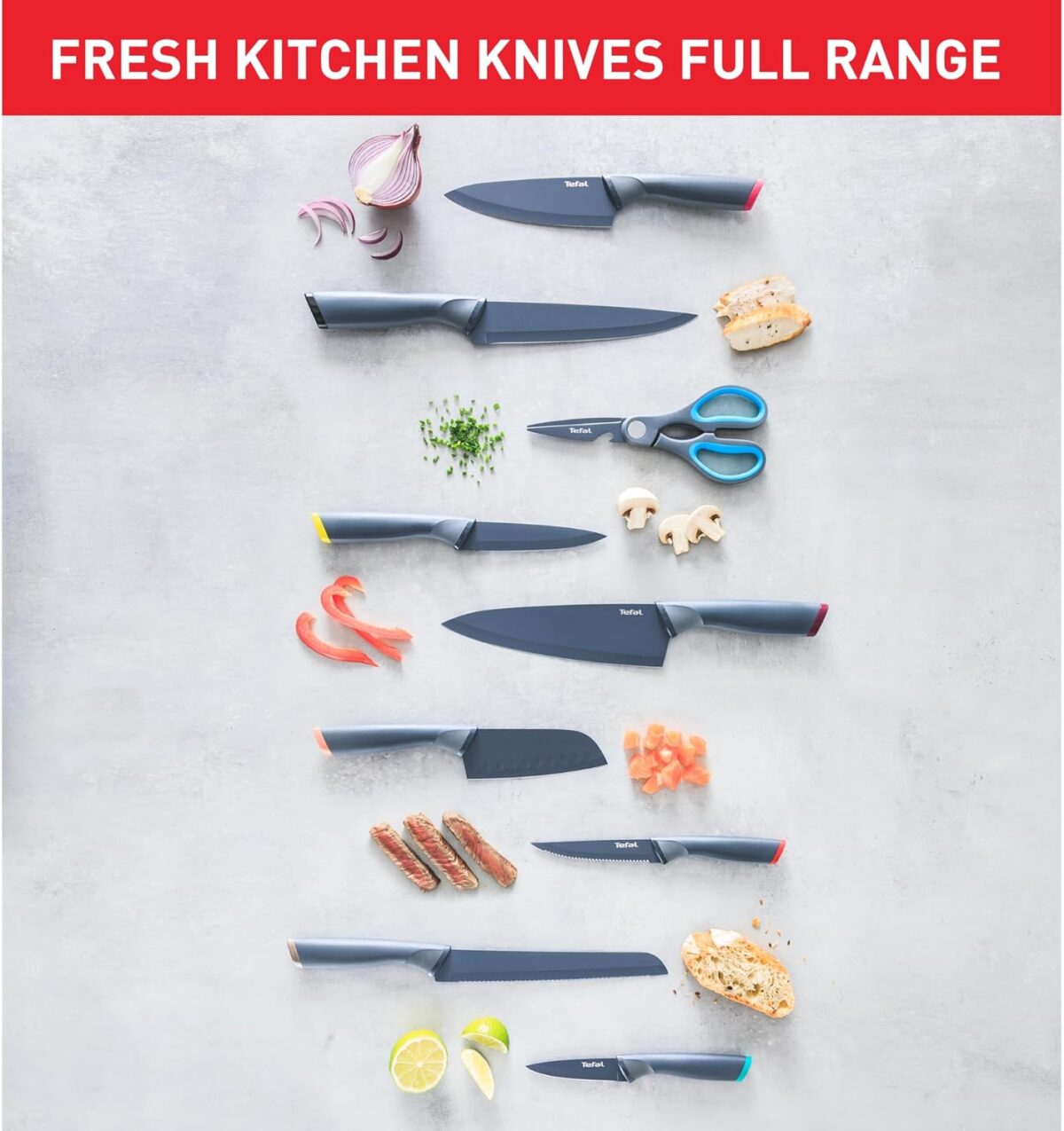 Couteau Santoku Tefal Cuisine Fraîche 15 cm – Image 5