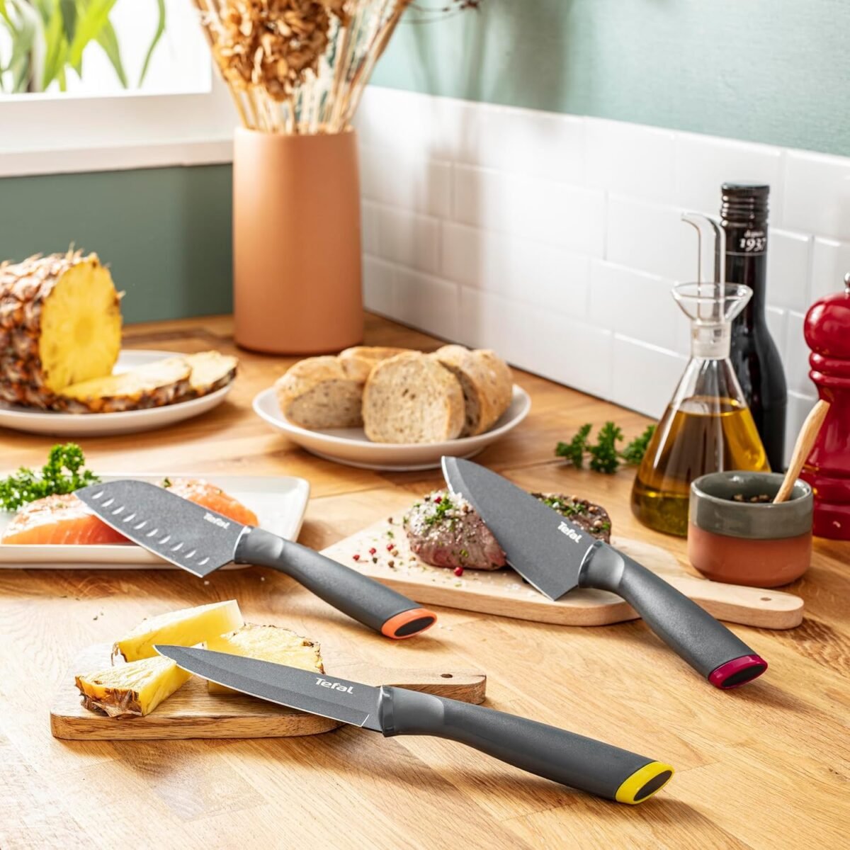Couteau Santoku Tefal Cuisine Fraîche 15 cm – Image 3