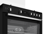 Cuisinière Gaz-Gaz Whirlpool 5 Feux Chaleur Brassée Noire 111 L  90 cm – Image 4
