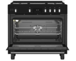 Cuisinière Gaz-Gaz Whirlpool 5 Feux Chaleur Brassée Noire 111 L  90 cm – Image 5