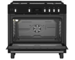 Cuisinière Gaz-Gaz Whirlpool 5 Feux Chaleur Brassée Noire 111 L  90 cm – Image 6