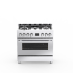 Cuisinière mixte Milano Pro Nardi 5 feux inox