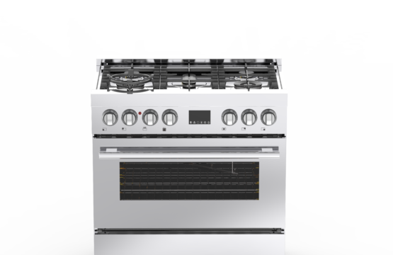 Cuisinière mixte Milano Pro Nardi 5 feux inox