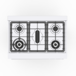 Cuisinière mixte Milano Pro Nardi 5 feux inox – Image 3