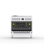 Cuisinière mixte Milano Pro Nardi 5 feux inox – Image 5