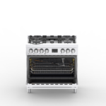 Cuisinière mixte Milano Pro Nardi 5 feux inox – Image 6