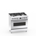Cuisinière mixte Milano 5 feux Nardi inox – Image 2