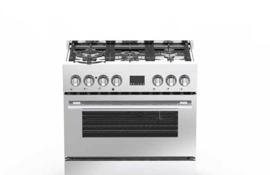 Cuisinière mixte Milano 5 feux Nardi inox