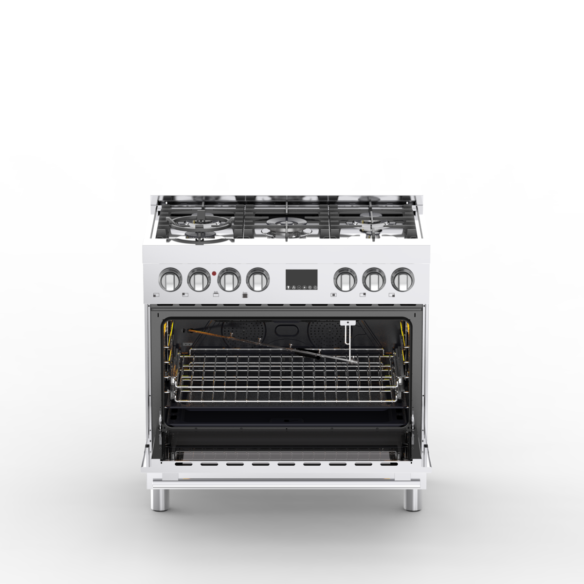 Cuisinière mixte Milano 5 feux Nardi inox – Image 4