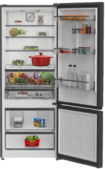 Réfrigérateur Combiné Whirlpool 6th Sense Inverter Dark Inox 509 L – Image 2