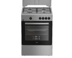Cuisinière gaz-gaz Whirlpool inox 60 cm 62l