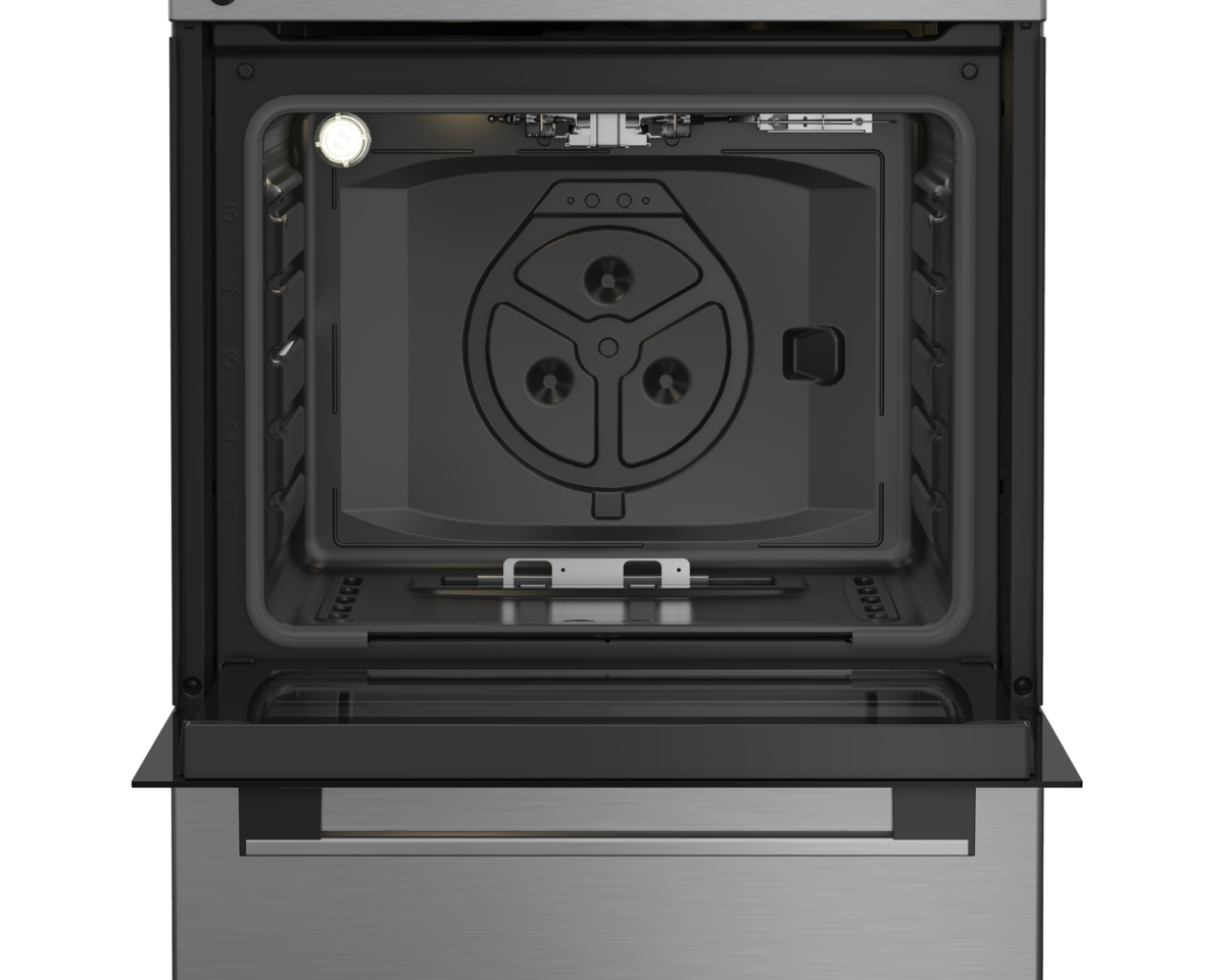 Cuisinière gaz-gaz Whirlpool inox 60 cm 62l – Image 4